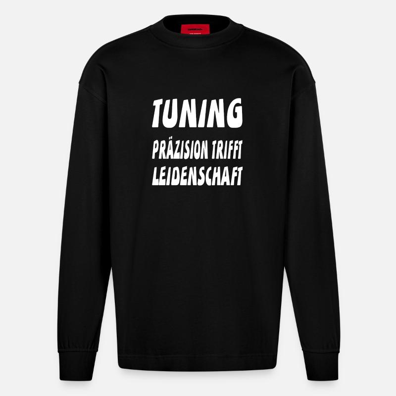 Tuning - Heavyweight Oversized Organic Langarmshirt Made in EU - SOLID BLACK