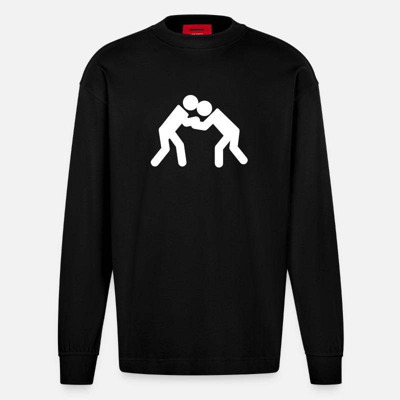 Lutter - Manches longues bio épais oversize fabriqué en UE - SOLID BLACK