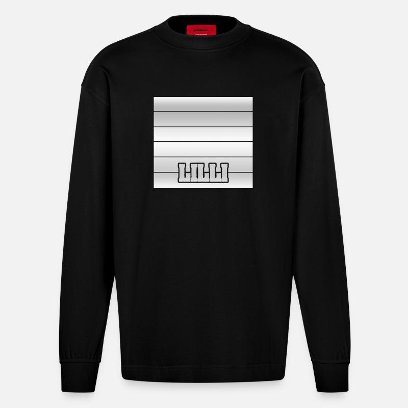 Lilli - Manches longues bio épais oversize fabriqué en UE - SOLID BLACK
