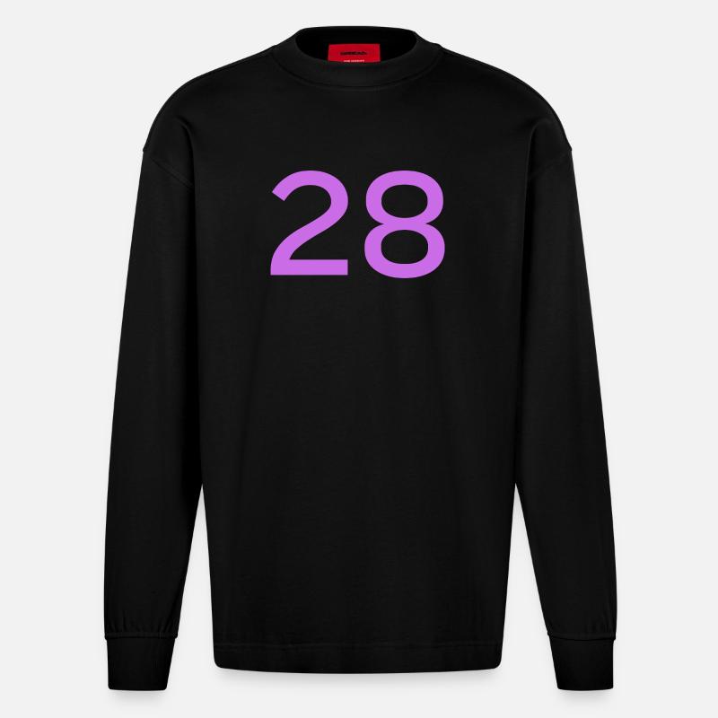 28 - Heavyweight Oversized Organic Langarmshirt Made in EU - SOLID BLACK