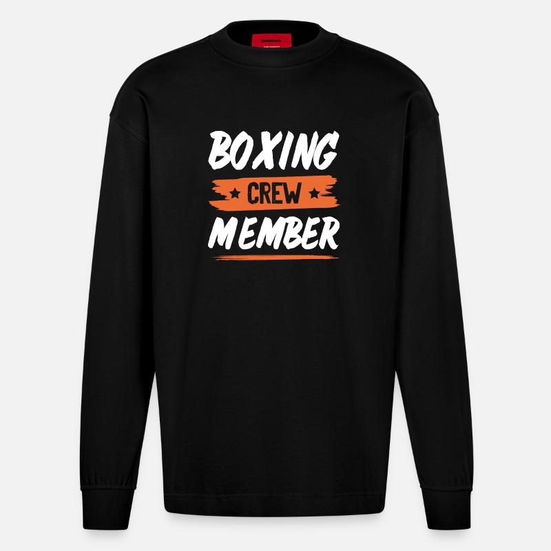 Équipe de breakdance - Manches longues bio épais oversize fabriqué en UE - SOLID BLACK