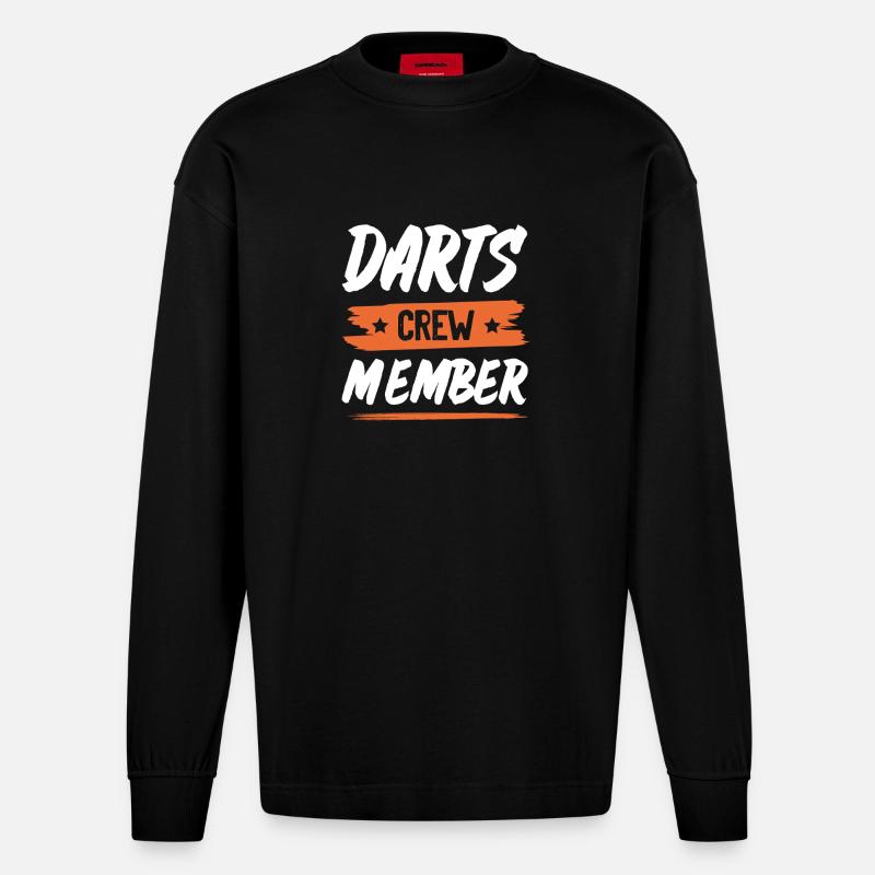 Diving Crew - Heavyweight Oversized Organic Langarmshirt Made in EU - SOLID BLACK