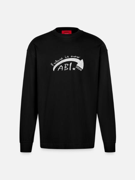 Abitur 2026 - Heavyweight Oversized Organic Longsleeve Shirt Made in EU - SOLID BLACK