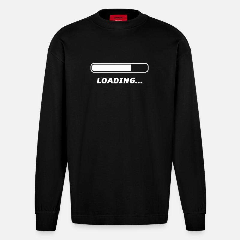 Loading - Heavyweight Oversized Organic Langarmshirt Made in EU - SOLID BLACK