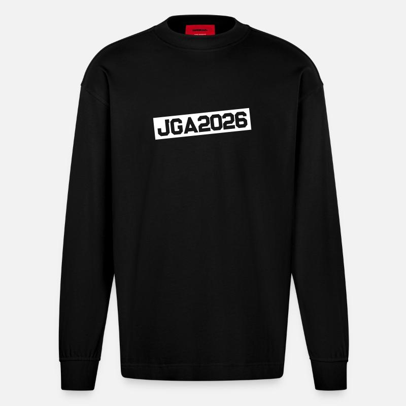 Jga 2026 - Heavyweight Oversized Organic Langarmshirt Made in EU - SOLID BLACK