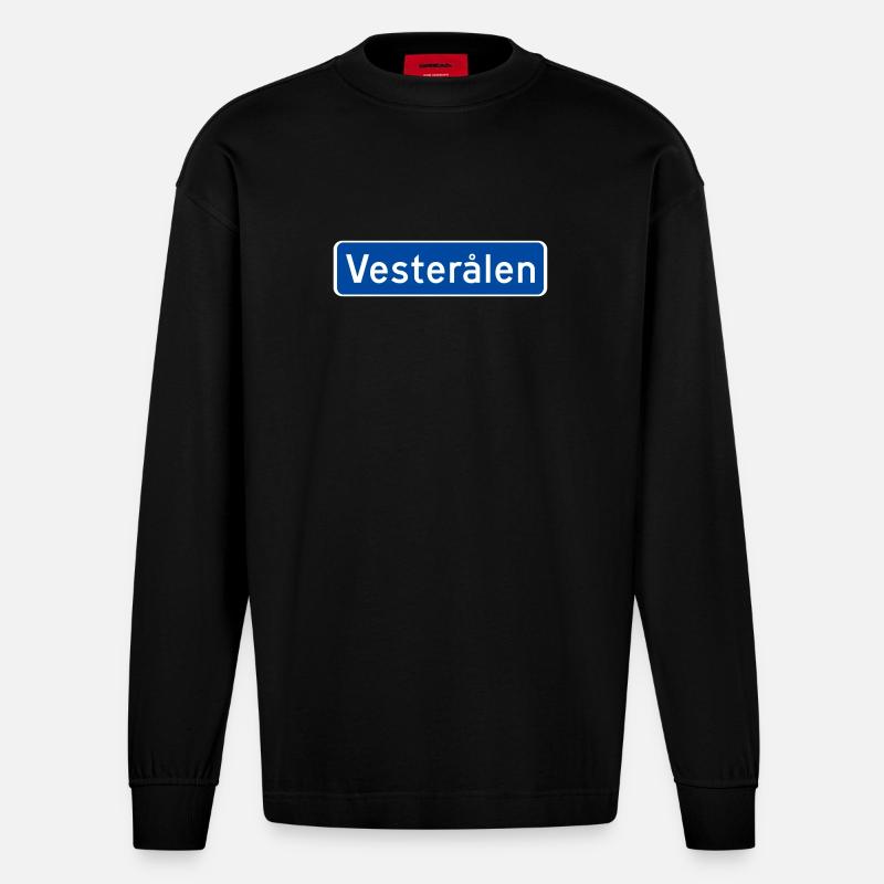 Vesterålen - Heavyweight Oversized Organic Langarmshirt Made in EU - SOLID BLACK