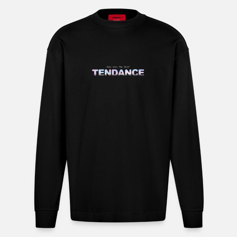 TENDENZ - Heavyweight Oversized Organic Langarmshirt Made in EU - SOLID BLACK