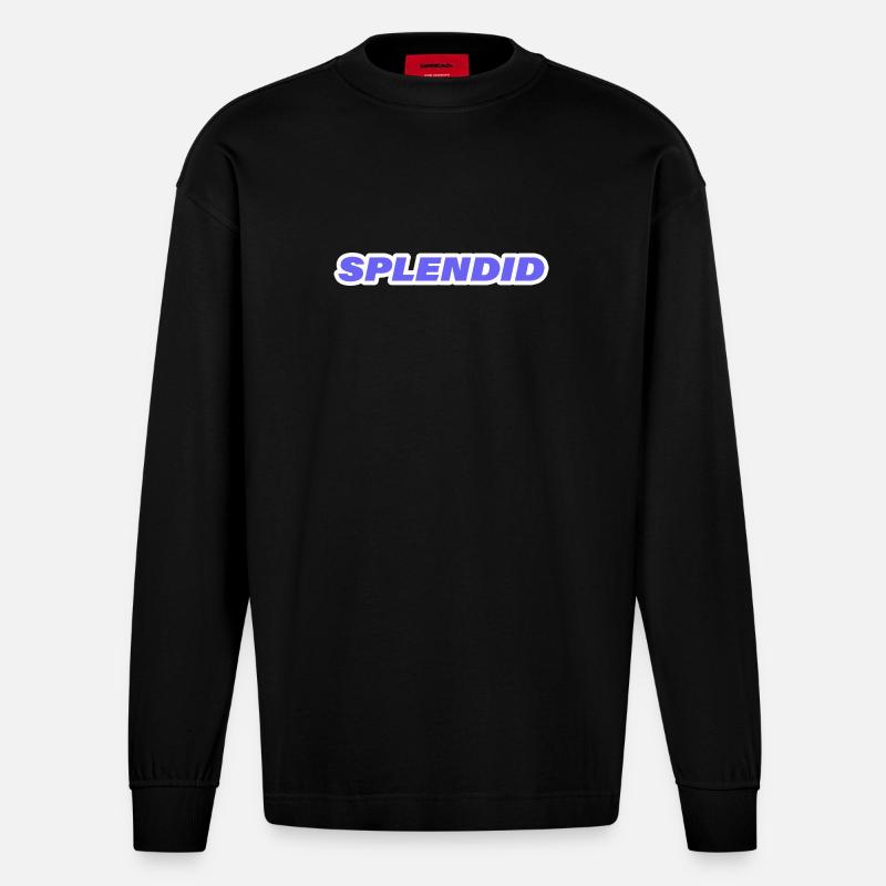 SPLENDID - Heavyweight Oversized Organic Langarmshirt Made in EU - SOLID BLACK