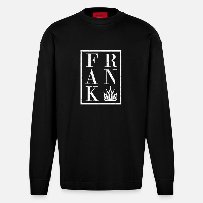 Frank - Heavyweight Oversized Organic Langarmshirt Made in EU - SOLID BLACK