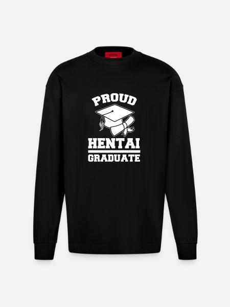 Manga Statement Anime Cosplay Japan Pop Culture - Heavyweight Oversized Organic Longsleeve Shirt Made in EU - SOLID BLACK