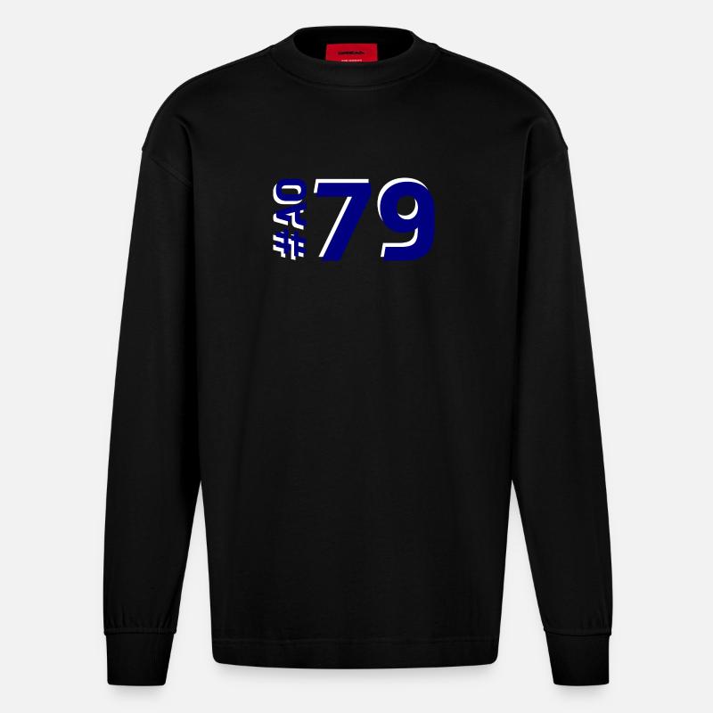 Das AO79 - Heavyweight Oversized Organic Langarmshirt Made in EU - SOLID BLACK