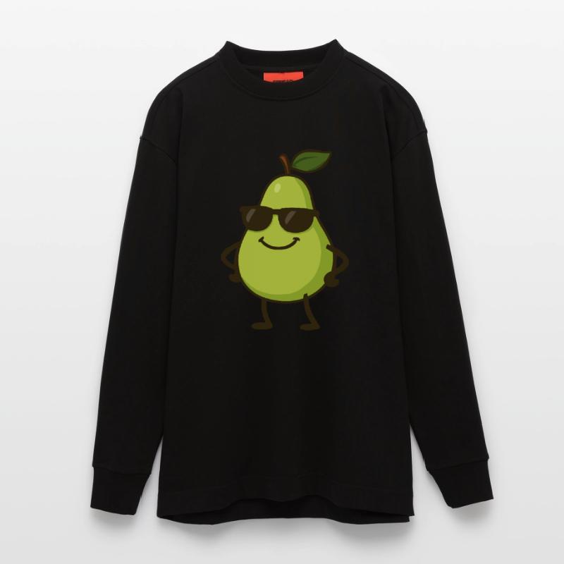 birne comic cool Heavyweight Oversized Organic Langarmshirt Made in EU