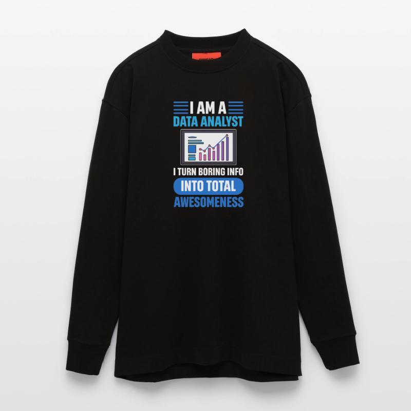 Data Engineer Data Processing Data Science Heavyweight Oversized Organic Longsleeve Shirt Made in EU