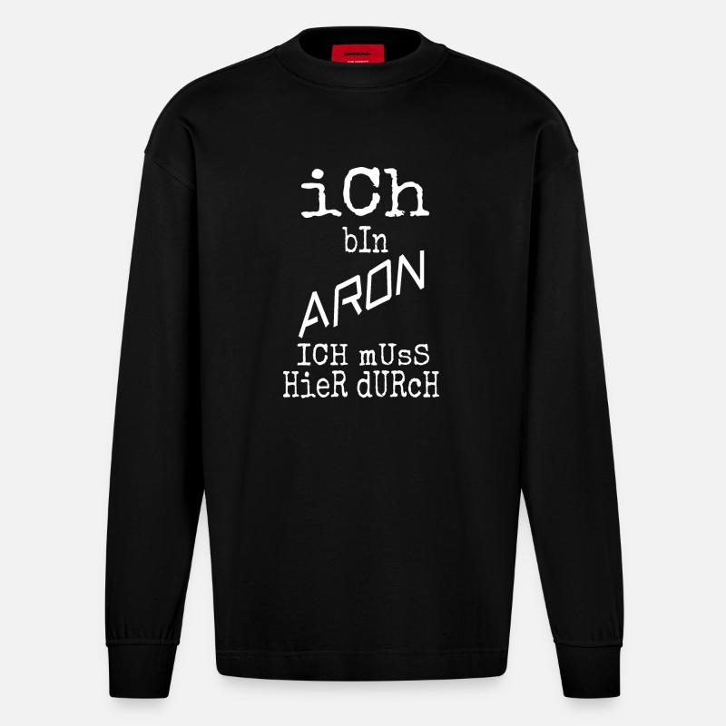 Aron Aron - Heavyweight Oversized Organic Langarmshirt Made in EU - SOLID BLACK