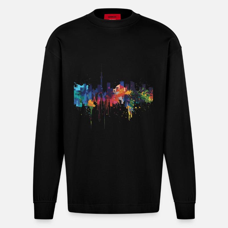Kumamoto - Heavyweight Oversized Organic Langarmshirt Made in EU - SOLID BLACK
