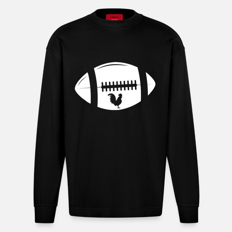 Rugby - Heavyweight Oversized Organic Longsleeve Shirt Made in EU - SOLID BLACK