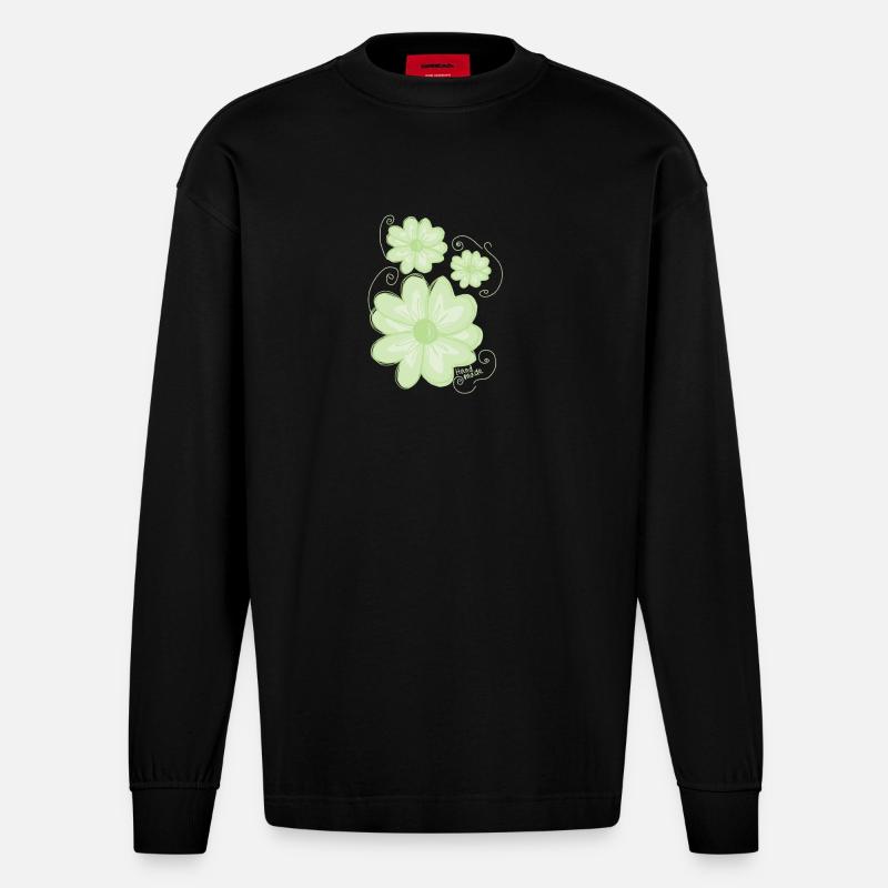 66B93FF5 DBAB 4F71 BC00 B1A0A3F7AAD1 - Heavyweight Oversized Organic Longsleeve Shirt Made in EU - SOLID BLACK