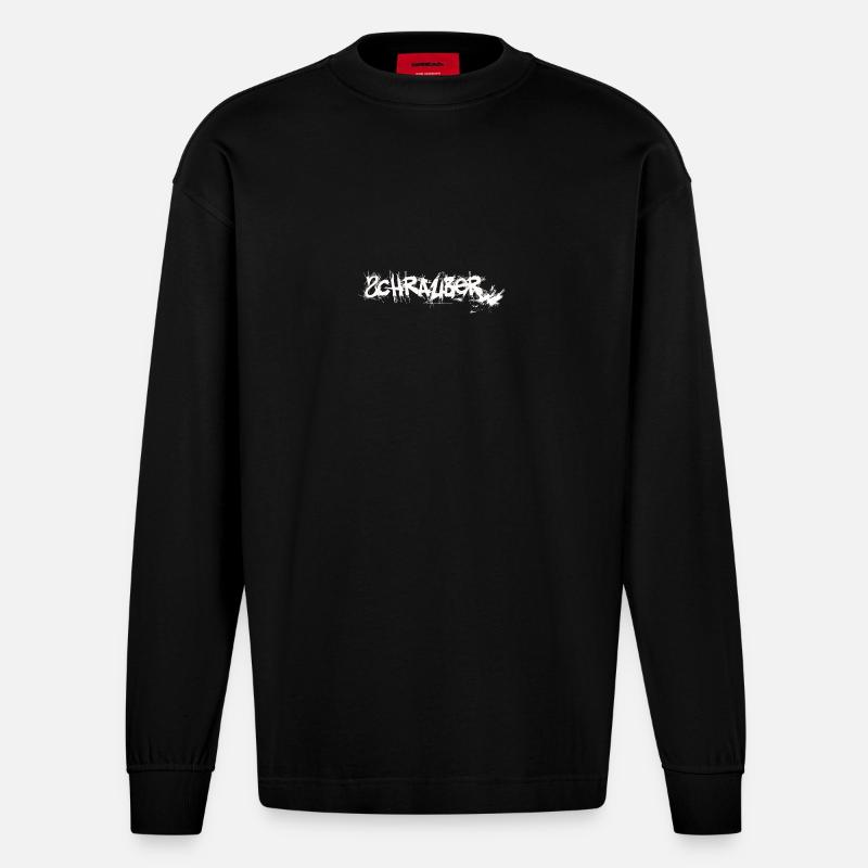 Schrauber - Heavyweight Oversized Organic Langarmshirt Made in EU - SOLID BLACK