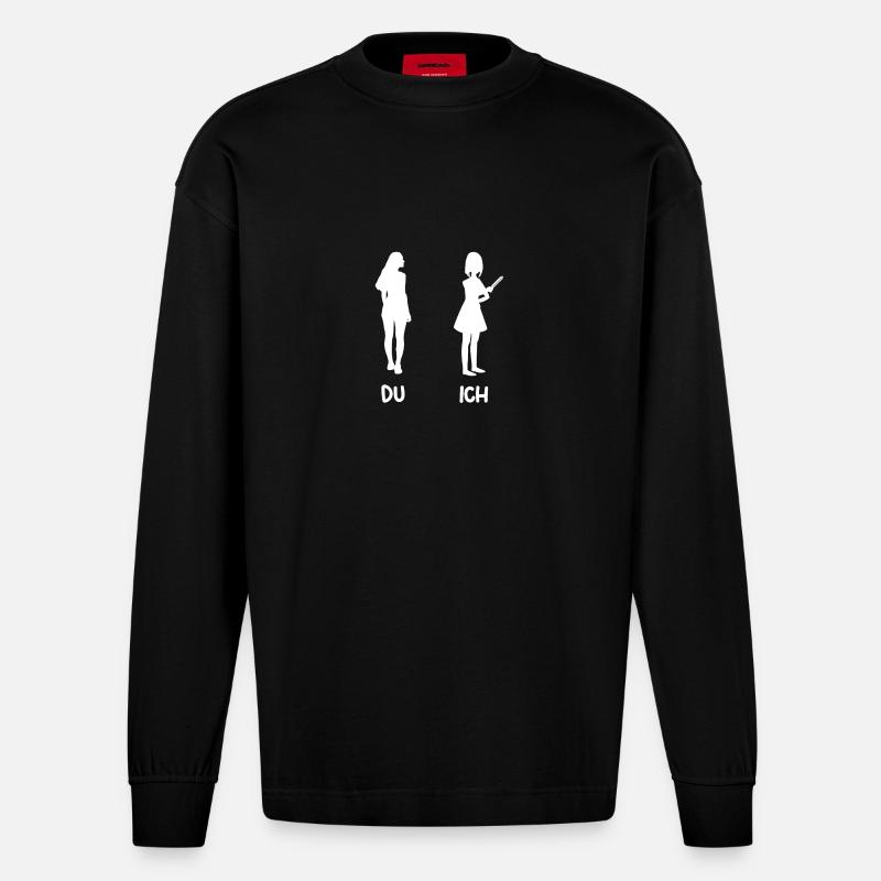 Harmonica Harmonica - Heavyweight Oversized Organic Longsleeve Shirt Made in EU - SOLID BLACK