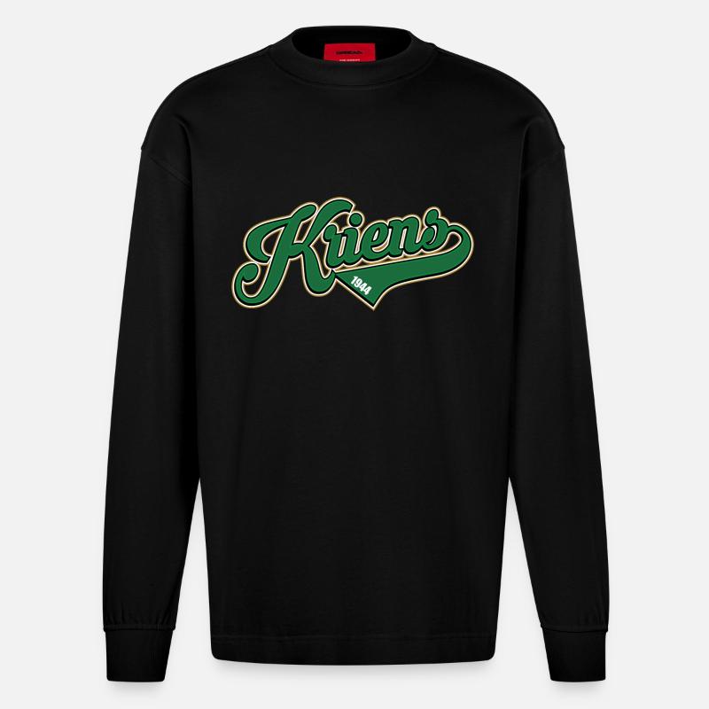 Kriens - Heavyweight Oversized Organic Langarmshirt Made in EU - SOLID BLACK