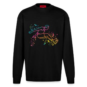 Long Jumpers Long Jump Kids Long Jump - Heavyweight Oversized Organic Longsleeve Shirt Made in EU - SOLID BLACK - Front
