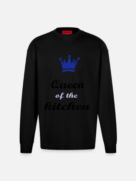 Cook - Heavyweight Oversized Organic Longsleeve Shirt Made in EU - SOLID BLACK