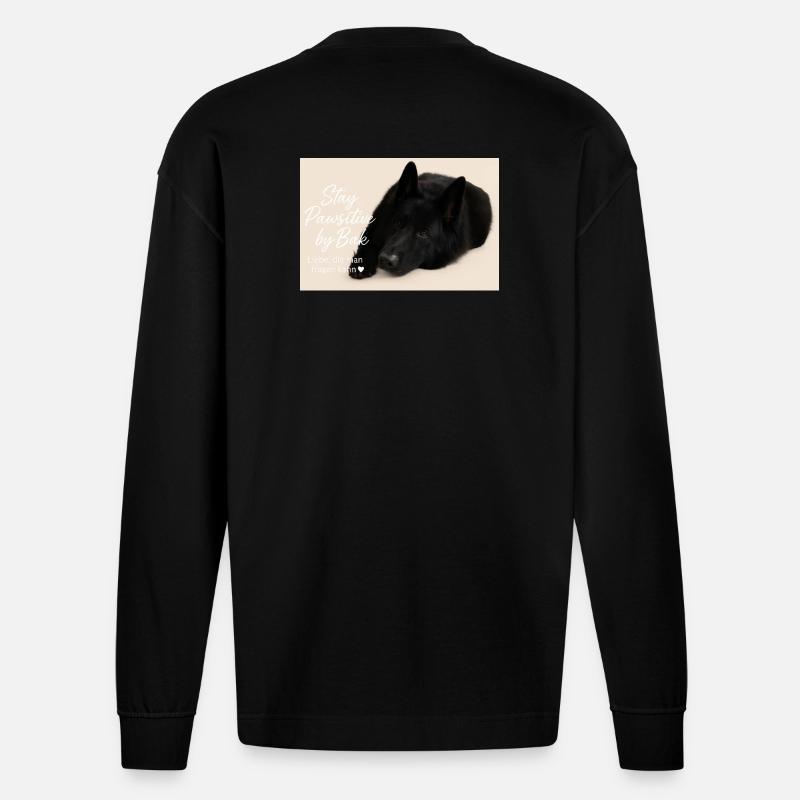 Bak - Heavyweight Oversized Organic Langarmshirt Made in EU - SOLID BLACK