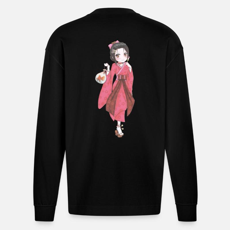 Manga - Heavyweight Oversized Organic Longsleeve Shirt Made in EU - SOLID BLACK