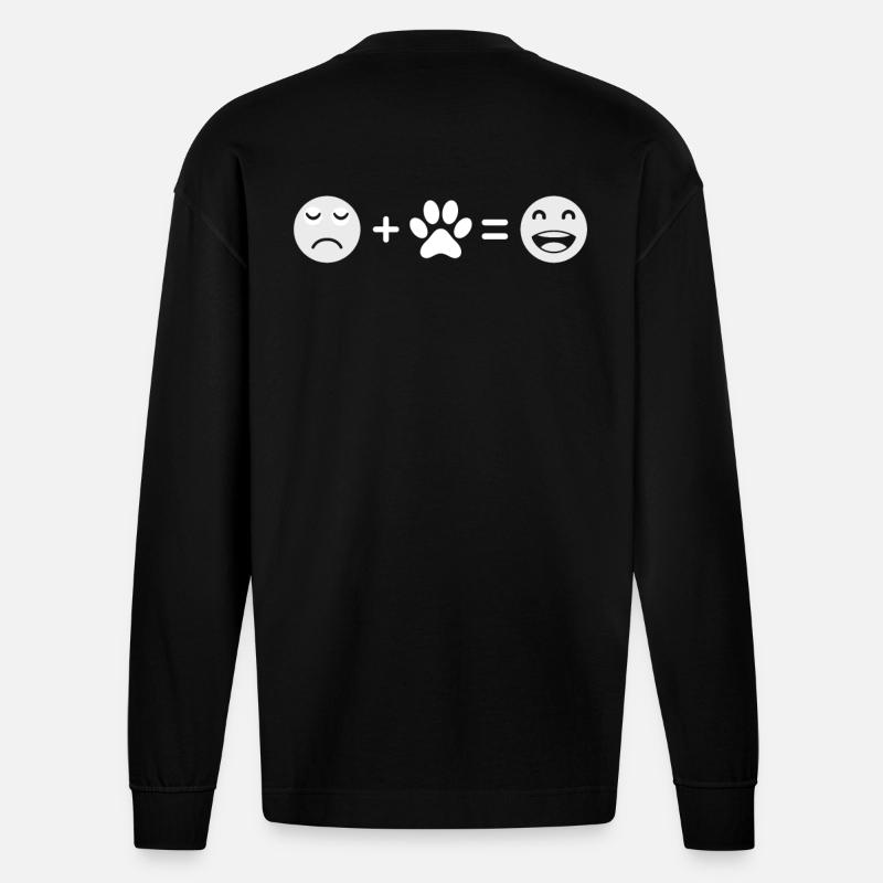 Pfote - Heavyweight Oversized Organic Langarmshirt Made in EU - SOLID BLACK
