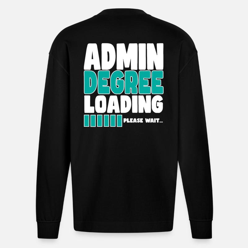 Admin loads training - Heavyweight Oversized Organic Longsleeve Shirt Made in EU - SOLID BLACK