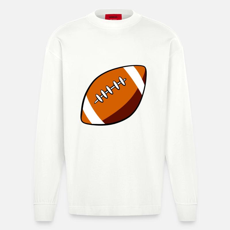 rugby - Heavyweight Oversized Organic Longsleeve Shirt Made in EU - OFF WHITE
