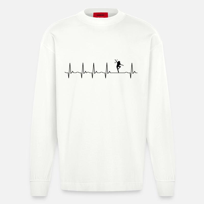 Tanzen - Heavyweight Oversized Organic Langarmshirt Made in EU - OFF WHITE