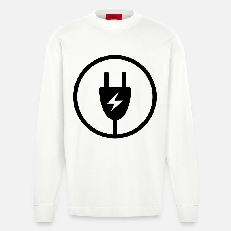 Fiche d'alimentation - Manches longues bio épais oversize fabriqué en UE - OFF WHITE