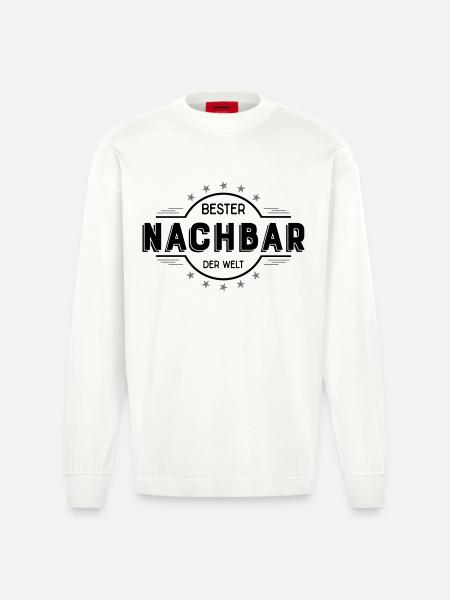 Nachbar - Heavyweight Oversized Organic Langarmshirt Made in EU - OFF WHITE