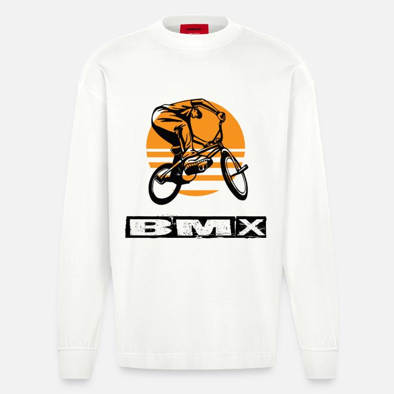 BMX - Manches longues bio épais oversize fabriqué en UE - OFF WHITE