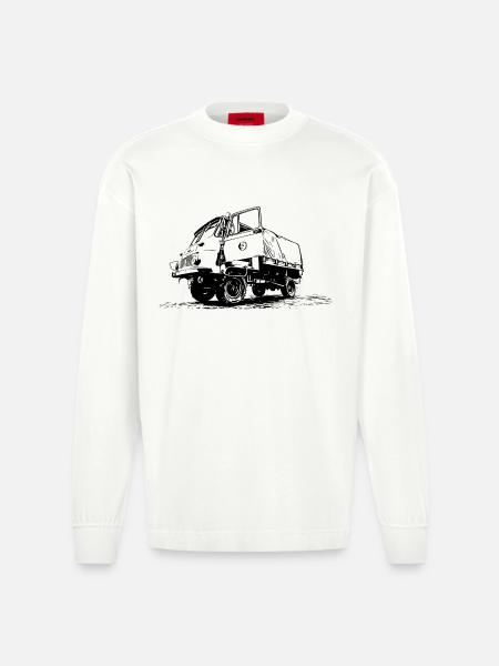 Robur LO 2002 A - Heavyweight Oversized Organic Longsleeve Shirt Made in EU - OFF WHITE