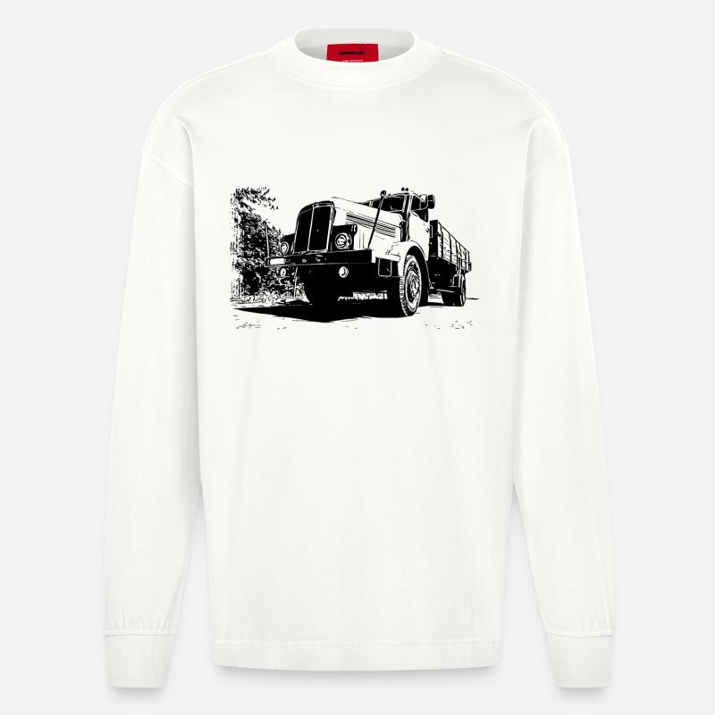 IFA H6 - Heavyweight Oversized Organic Langarmshirt Made in EU - OFF WHITE