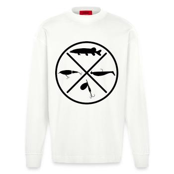Brochet - Manches longues bio épais oversize fabriqué en UE - OFF WHITE - Devant