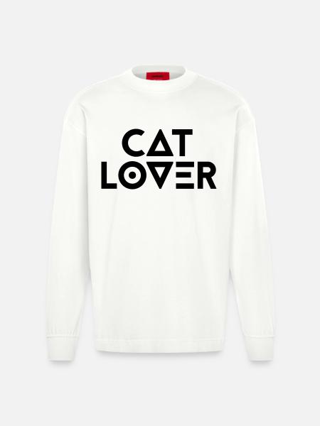 CATLOVER - Heavyweight Oversized Organic Longsleeve Shirt Made in EU - OFF WHITE