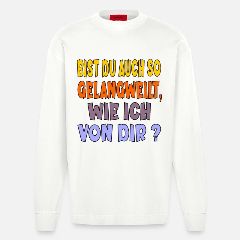 LANGEWEILE - Heavyweight Oversized Organic Langarmshirt Made in EU - OFF WHITE