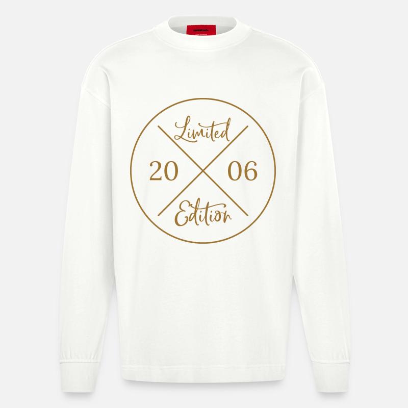 Édition limitée 2006 - 20e anniversaire - Manches longues bio épais oversize fabriqué en UE - OFF WHITE