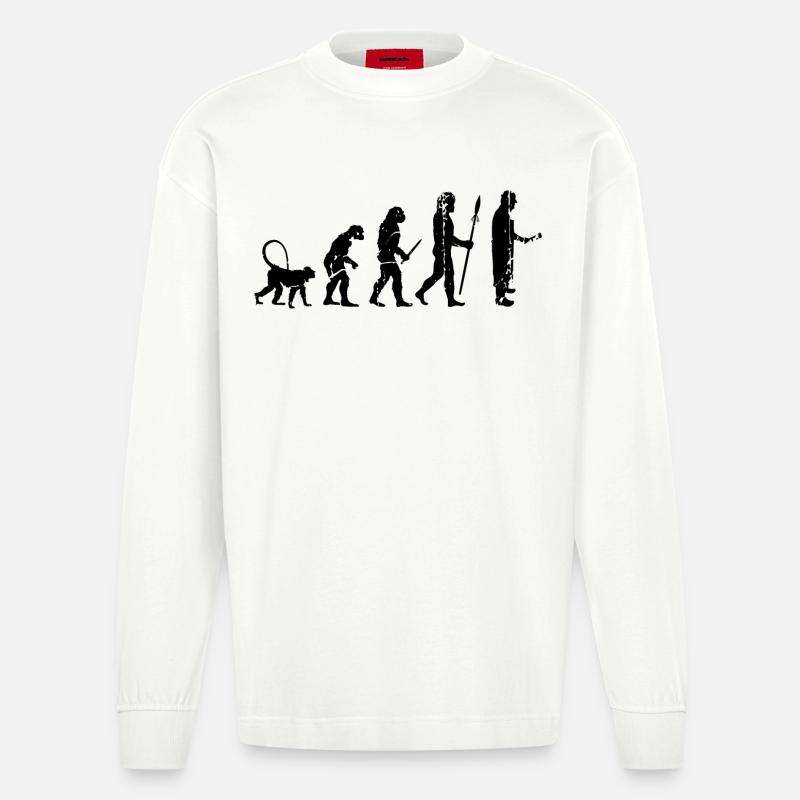 Fleischer Evolution - Heavyweight Oversized Organic Longsleeve Shirt Made in EU - OFF WHITE