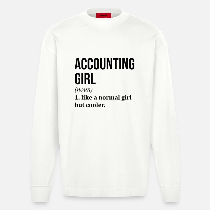 comptable - Manches longues bio épais oversize fabriqué en UE - OFF WHITE