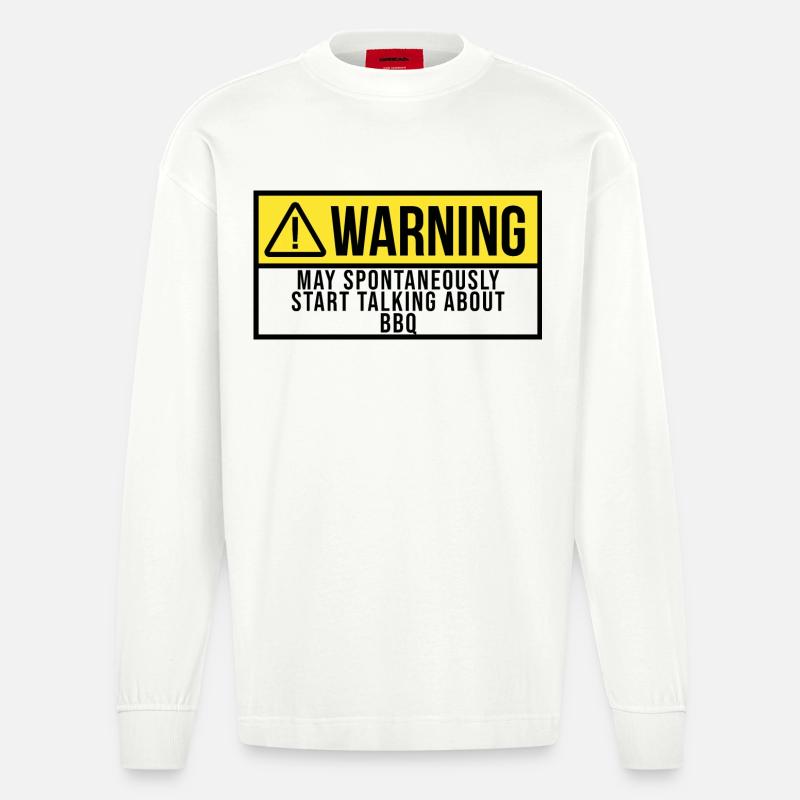Grillen - Heavyweight Oversized Organic Langarmshirt Made in EU - OFF WHITE