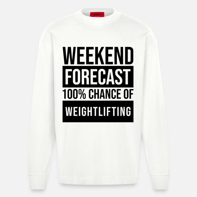 Gewichte - Heavyweight Oversized Organic Langarmshirt Made in EU - OFF WHITE