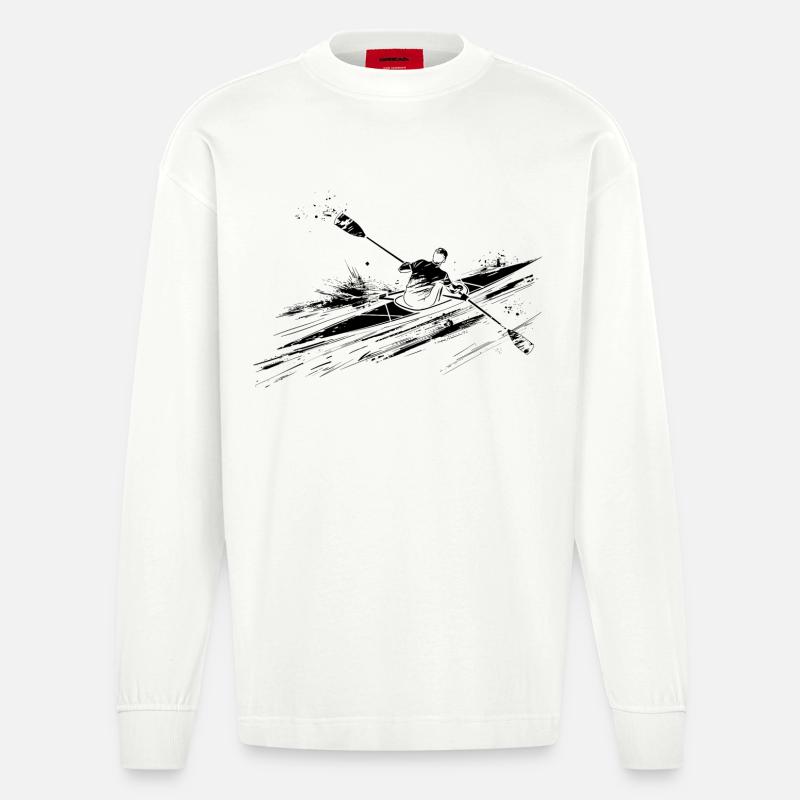 Ruderer - Heavyweight Oversized Organic Langarmshirt Made in EU - OFF WHITE