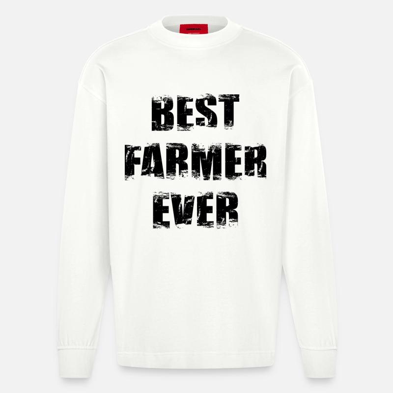 Bester Bauer - Heavyweight Oversized Organic Langarmshirt Made in EU - OFF WHITE