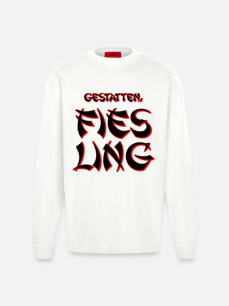 Fies Ling - Heavyweight Oversized Organic Langarmshirt Made in EU - OFF WHITE