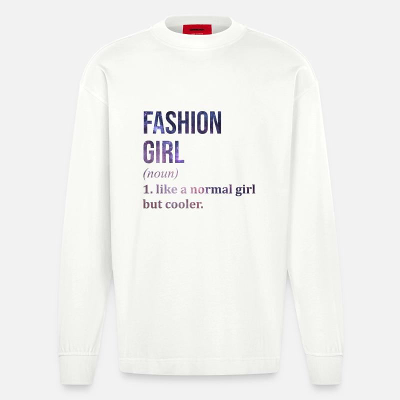 Mode - Heavyweight Oversized Organic Langarmshirt Made in EU - OFF WHITE