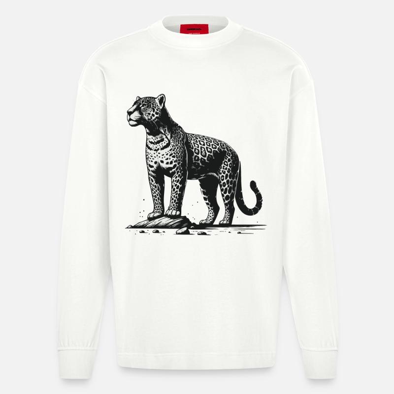 Jaguar - Manches longues bio épais oversize fabriqué en UE - OFF WHITE